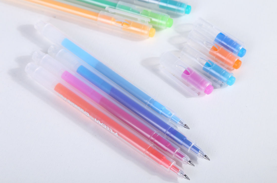 0.7 Mm Eraser Included Friction Ball Clicker Erasable Pen