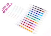 Bright Color Retractable Friction Erasable Pens Smooth Writing Drawing