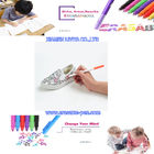 Bright Colors Pen Cap Solid Color Friction Marker Pen