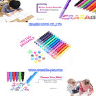 Smoothly Write Vibrant Color Ink Erasable Marker Pen