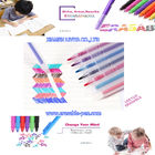 Kids Painting 8 Color Friction Marker Pen With Eraser