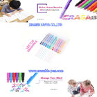 Nontoxic Ink Colorful Rubber Eraser Gel Erasable Ball Pen