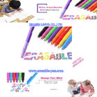 Nontoxic Disappearing Link 4 Colors Friction Erasable Gel Pens