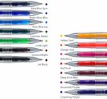 Multi Color Retractable Erasable Gel Pens With 0.5mm 0.7mm Nib