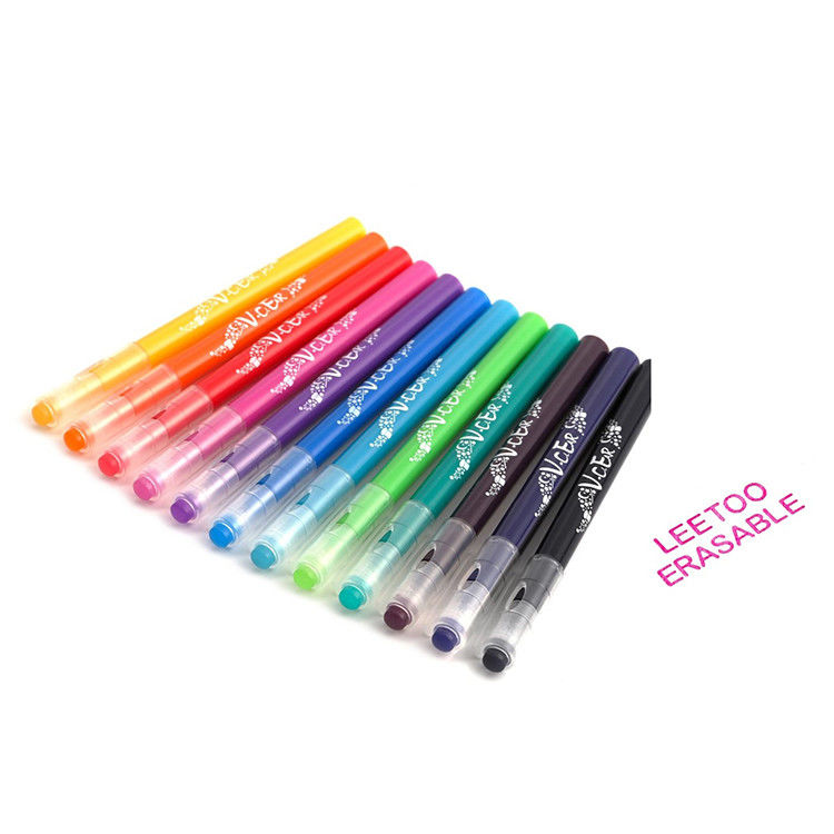 Thermo Sensitive 12 Color Friction Erasable Markers