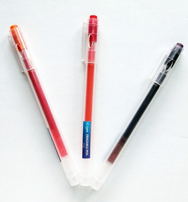 School Use Thermo Ink Erasable Gel Pens With Eraser